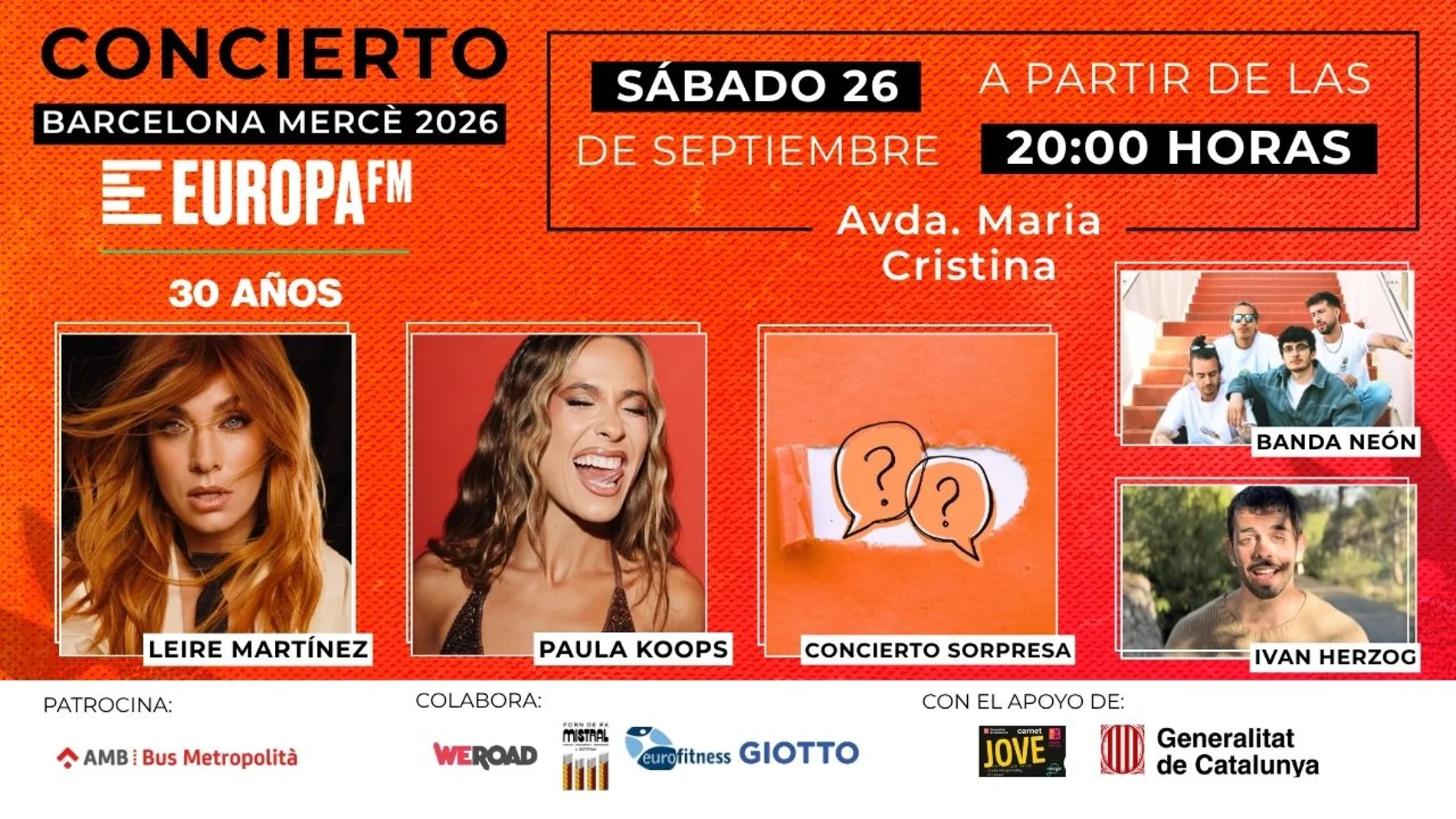 Europa FM La Mercè 2026 Europa FM La Mercè 2026