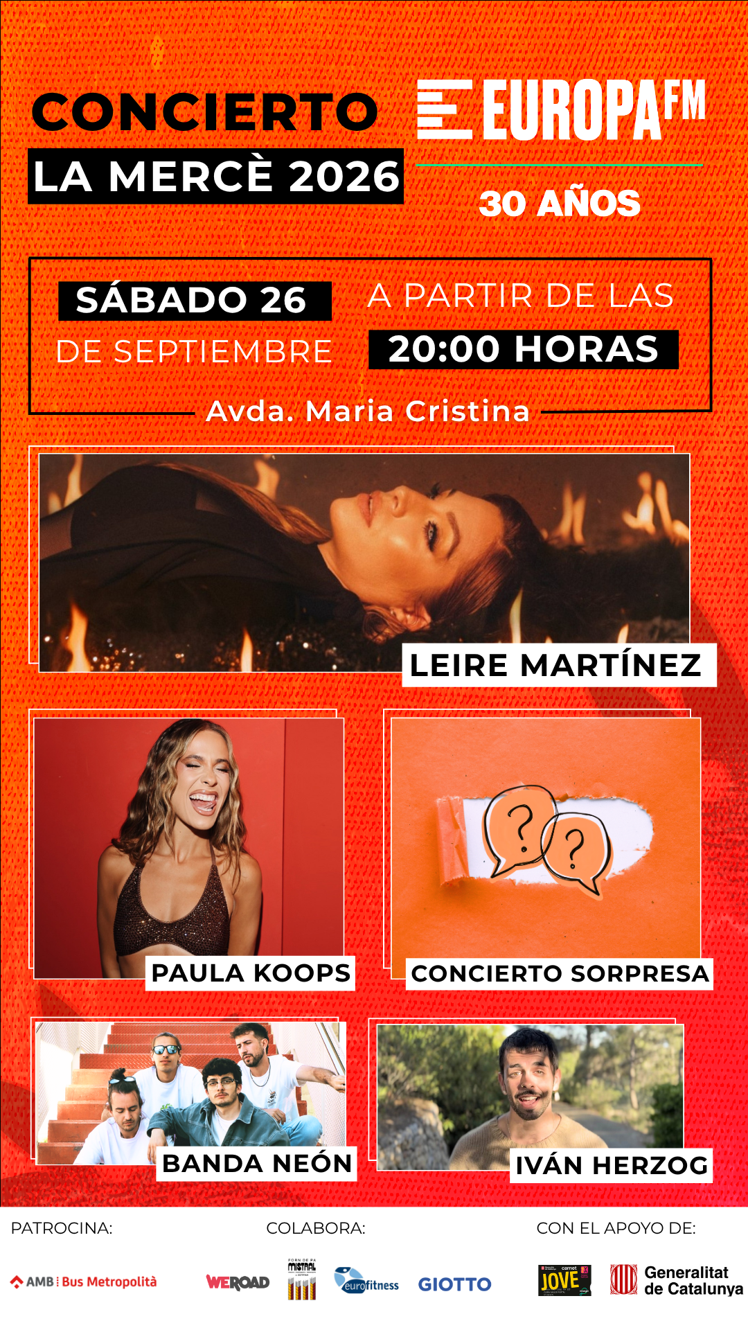Celebra La Mercé con Europa FM Celebra La Mercé con Europa FM