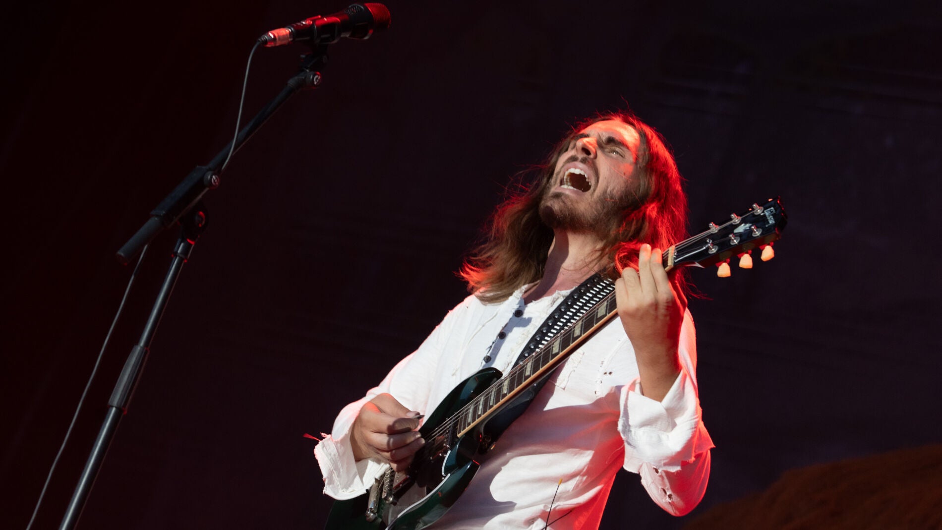 Carlos Ares durante su actuación en el festival Sonorama Ribera en Aranda de Duero (Burgos)
