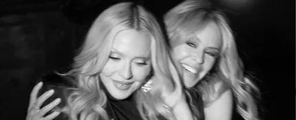 Madonna y Kylie Minogue en la portada de 'Love Sensation' Madonna y Kylie Minogue en la portada de 'Love Sensation'