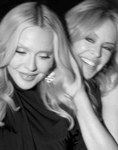 Madonna y Kylie Minogue en la portada de 'Love Sensation'