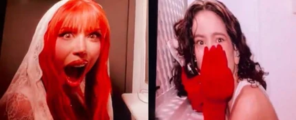 Yeri Mua y Rosalía en el confesionario del 'LUX TOUR' en México Yeri Mua y Rosalía en el confesionario del 'LUX TOUR' en México
