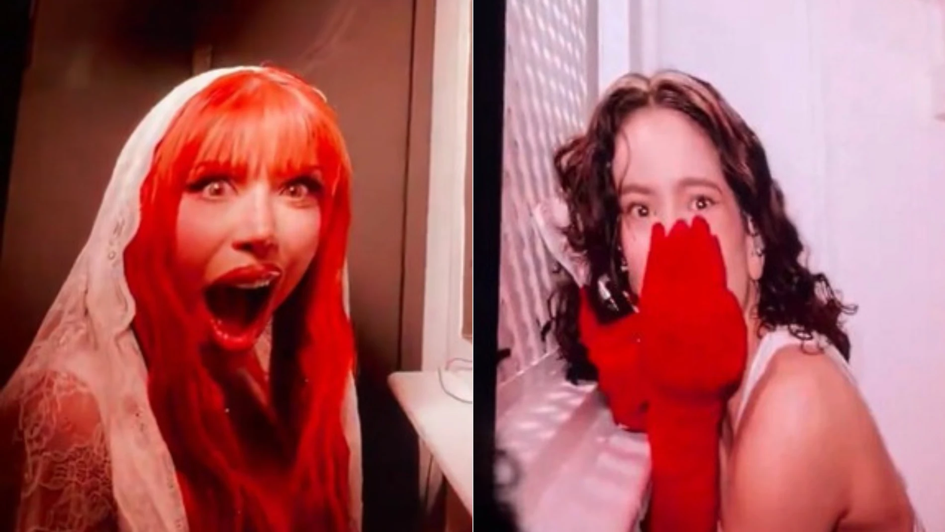 Yeri Mua y Rosalía en el confesionario del 'LUX TOUR' en México Yeri Mua y Rosalía en el confesionario del 'LUX TOUR' en México
