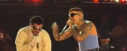 Bad Bunny y Rauw Alejandro, en el segundo y &uacute;ltimo concierto de Bad Bunny en PR.