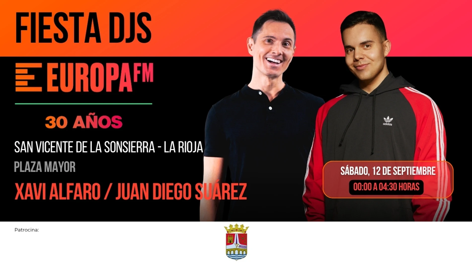 Celebra 30 años de Europa FM con Xavi Alfaro y Juan Diego Suárez en La Rioja Celebra 30 años de Europa FM con Xavi Alfaro y Juan Diego Suárez en La Rioja