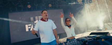 Uri Farr&eacute; y Patricia Nine hacen vibrar Logro&ntilde;o en las Fiestas de San Mateo