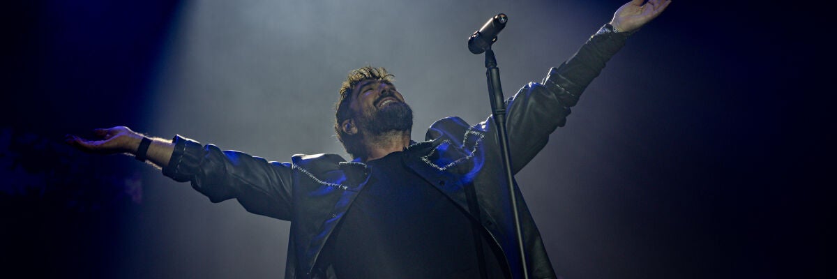 Antonio Orozco en su concierto en el Movistar Arena de Madrid
