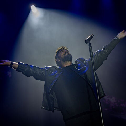Antonio Orozco en su concierto en el Movistar Arena de Madrid