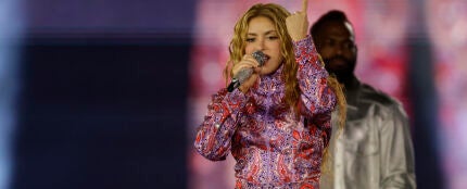 Shakira, en el primer concierto de su residencia en Madrid.E