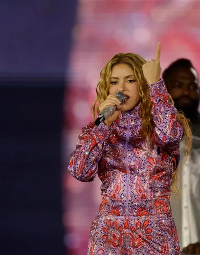 Shakira, en el primer concierto de su residencia en Madrid. Shakira, en el primer concierto de su residencia en Madrid.