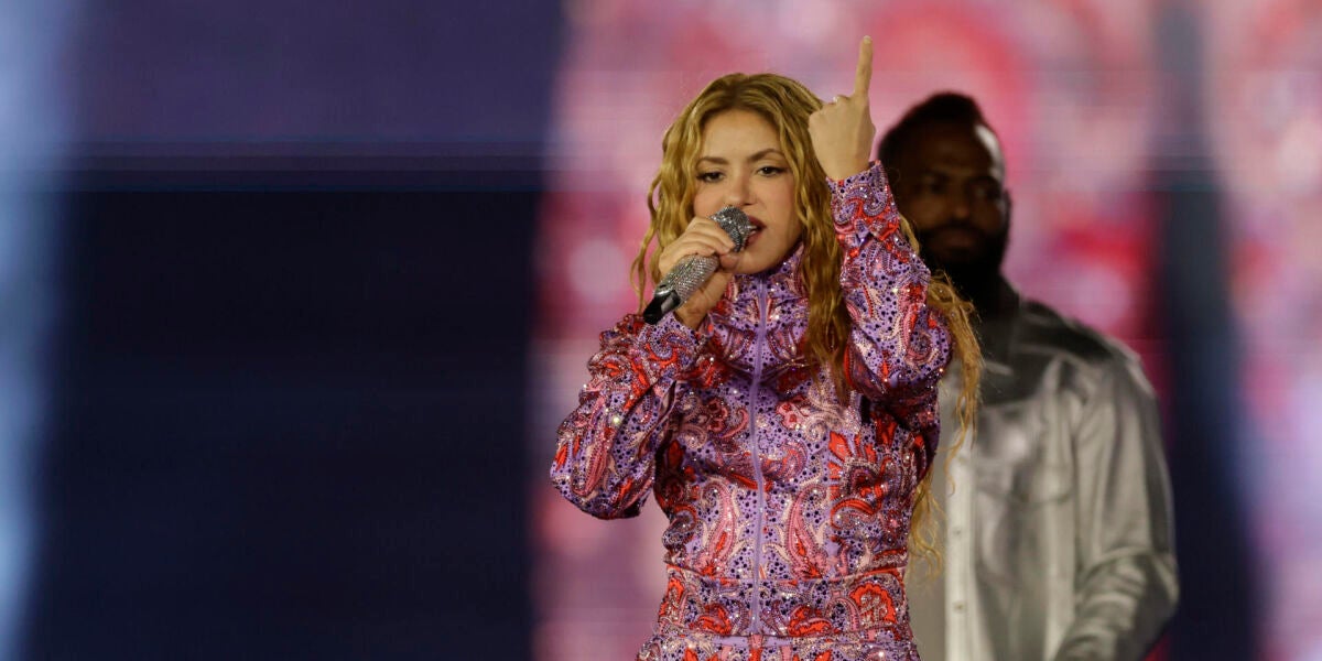 Shakira, en el primer concierto de su residencia en Madrid.