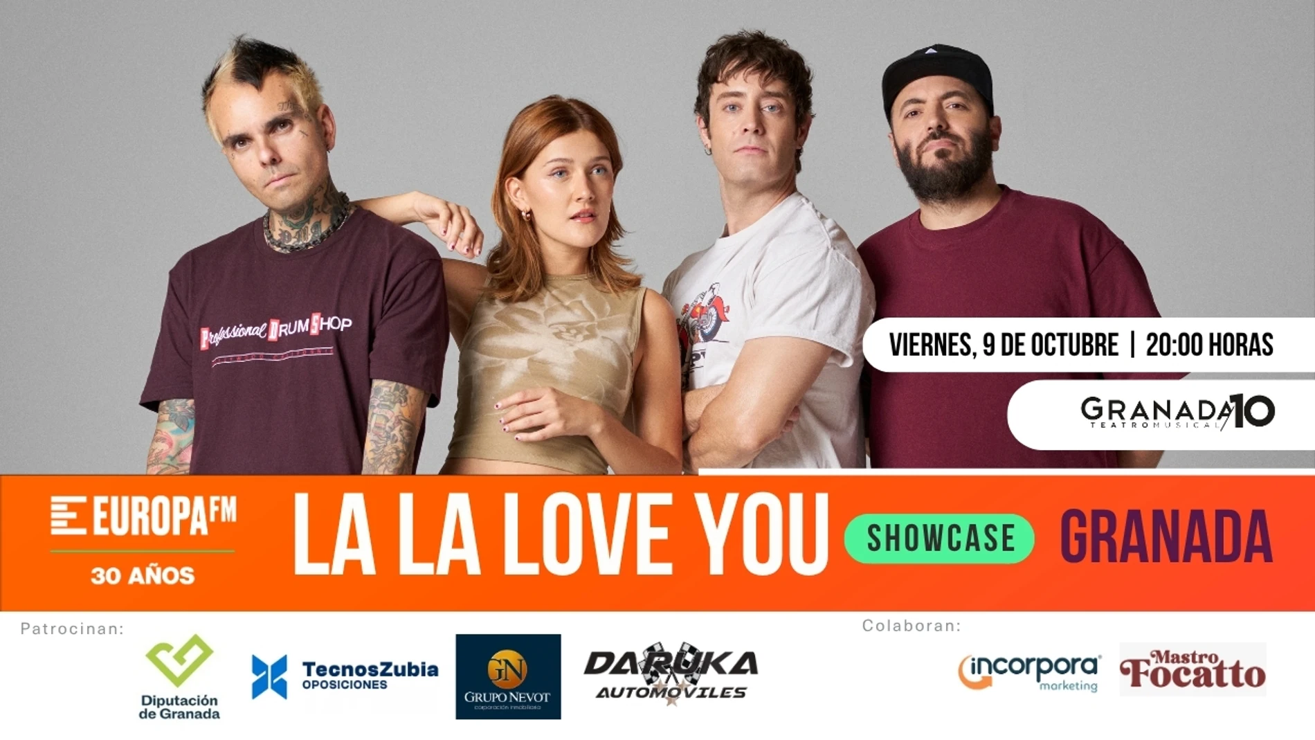 Vente celebrar con La La Love You en Granada Vente celebrar con La La Love You en Granada