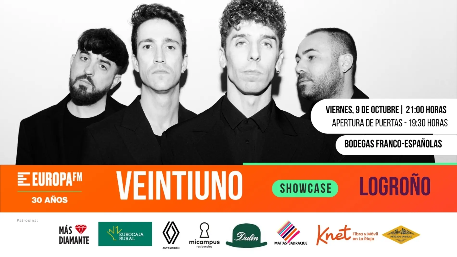 ¿Te vienes al showcase de Veintiuno en Logroño? Las invitaciones ya están disponibles ¿Te vienes al showcase de Veintiuno en Logroño? Las invitaciones ya están disponibles