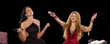 Dua Lipa y Shakira en Madrid