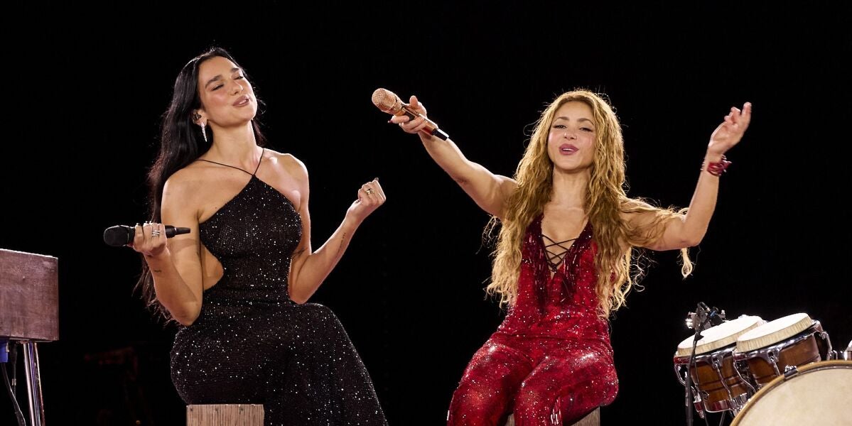 Dua Lipa y Shakira en Madrid