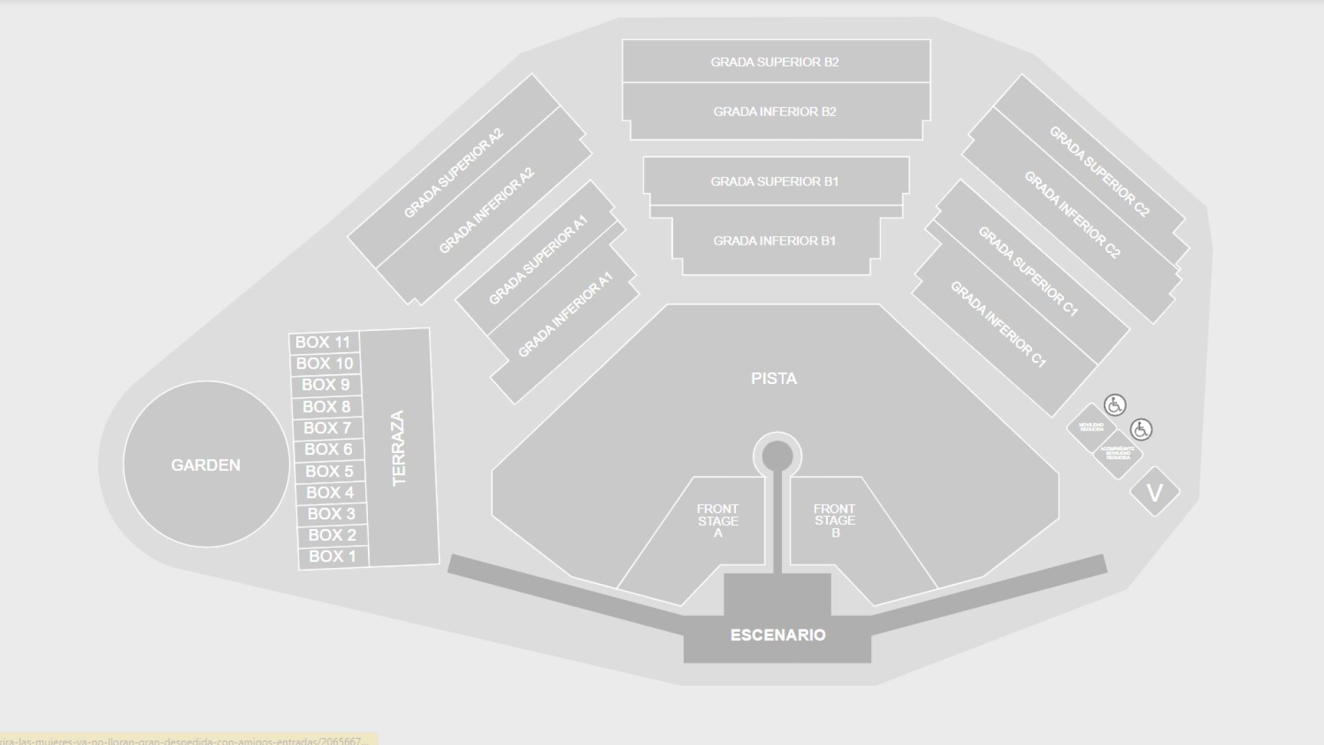 Mapa del estadio Shakira de Madrid