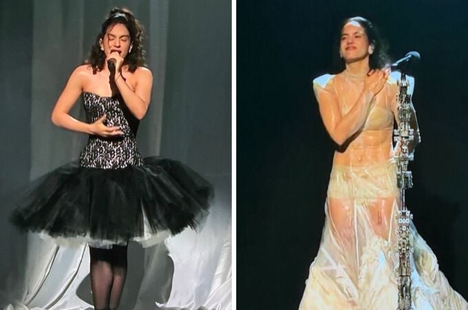 Rosalía cantó 'Reliquia' y 'Magnolias' en Saturday Night Live