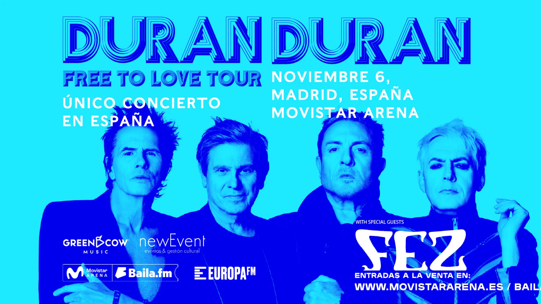 Europa FM, radio oficial del concierto de Duran Duran en Madrid Europa FM, radio oficial del concierto de Duran Duran en Madrid
