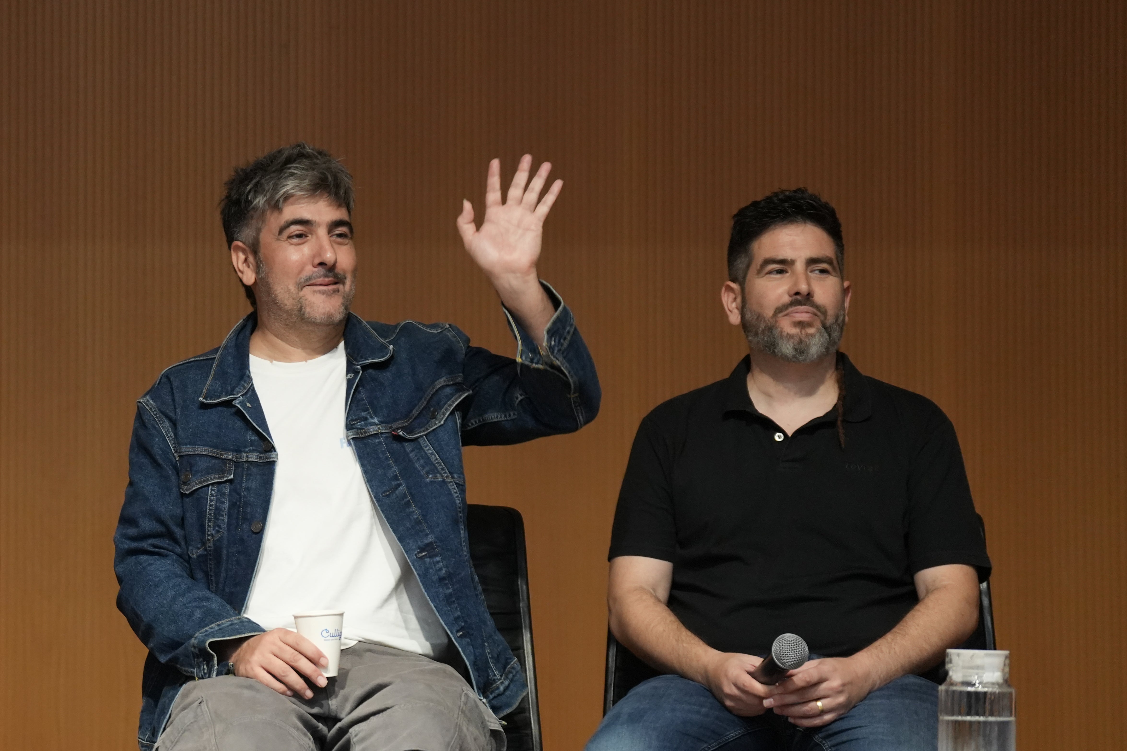Estopa, en la rueda de prensa presentación de 'La Maketa'. Estopa, en la rueda de prensa presentación de 'La Maketa'.