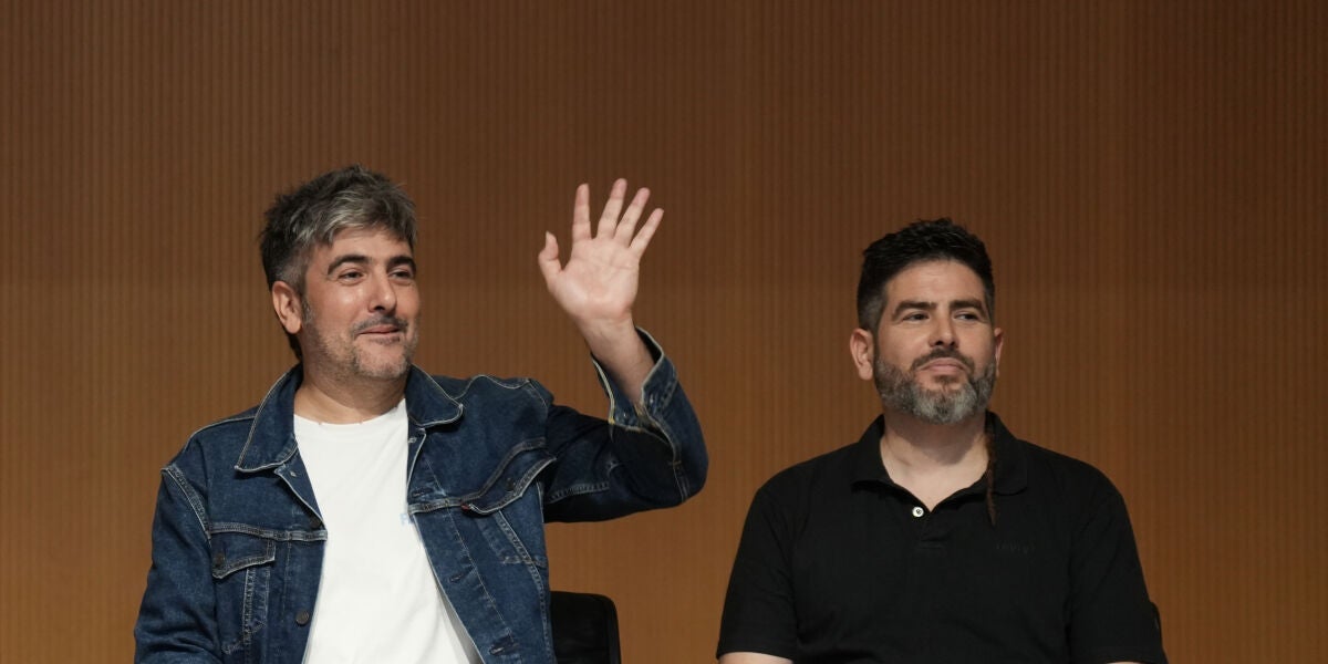 Estopa, en la rueda de prensa presentaci&oacute;n de 'La Maketa'.