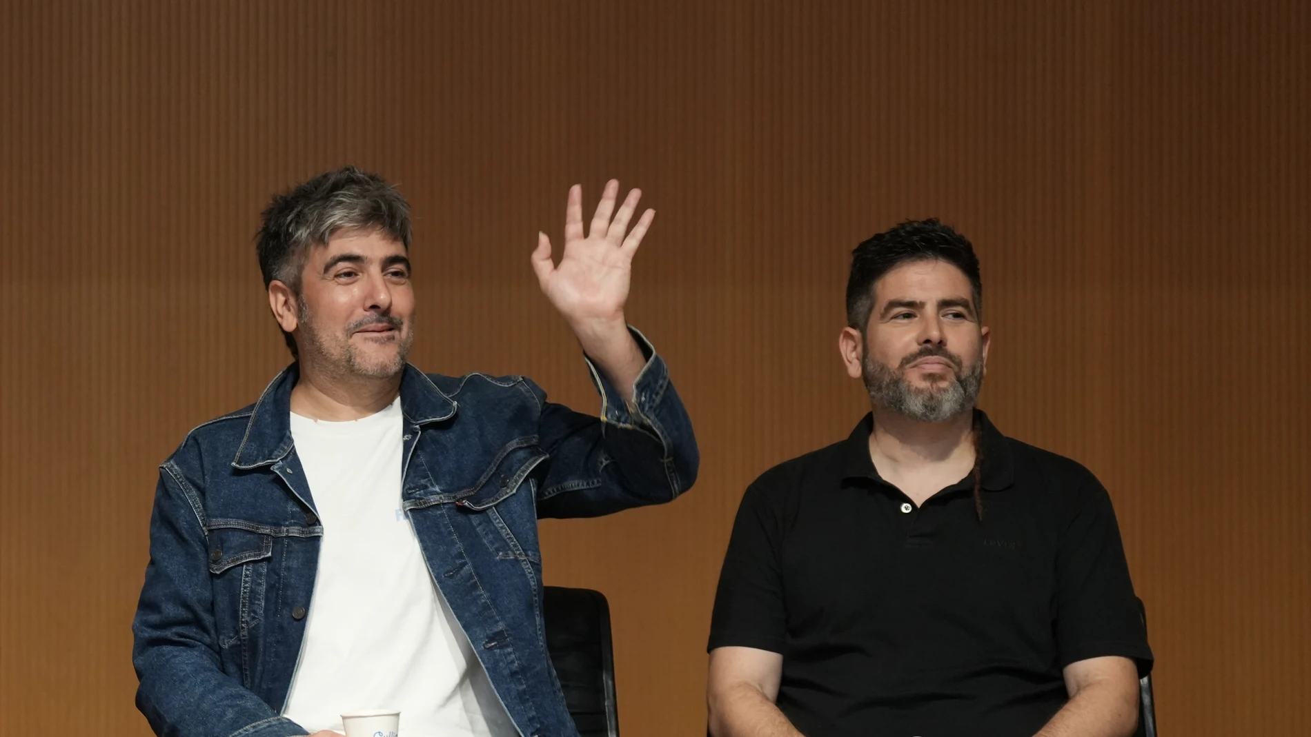 Estopa, en la rueda de prensa presentación de 'La Maketa'. Estopa, en la rueda de prensa presentación de 'La Maketa'.