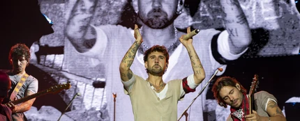 Dani Fernández, en un concierto de La Insurrección Tour. Dani Fernández, en un concierto de La Insurrección Tour.